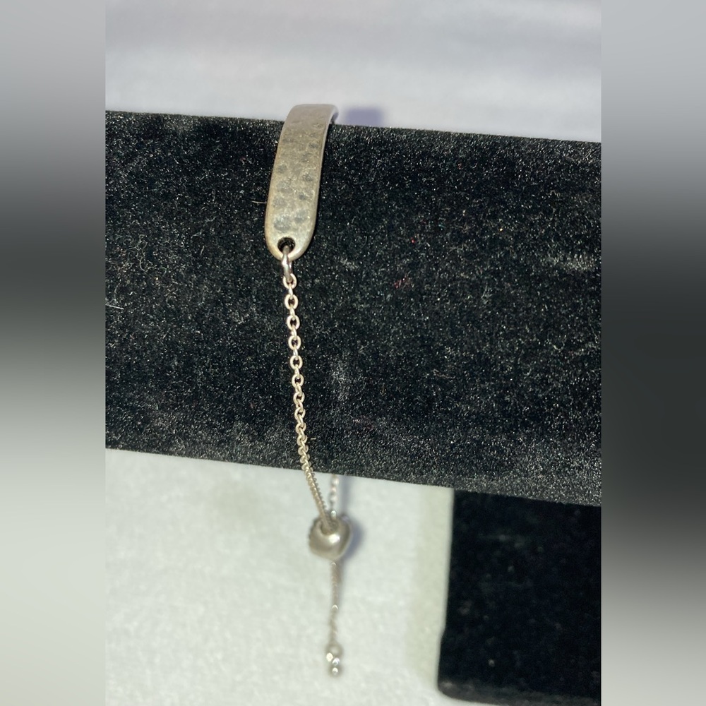 ADJUSTABLE SILVER PLATED "COUNT YOUR BLESSINGS" BRACELET - Picture 9 of 10